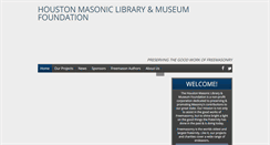Desktop Screenshot of houstonmasoniclibrary.org