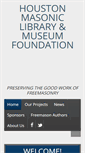 Mobile Screenshot of houstonmasoniclibrary.org